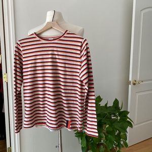 KULE Modern Stripe Cotton Tee